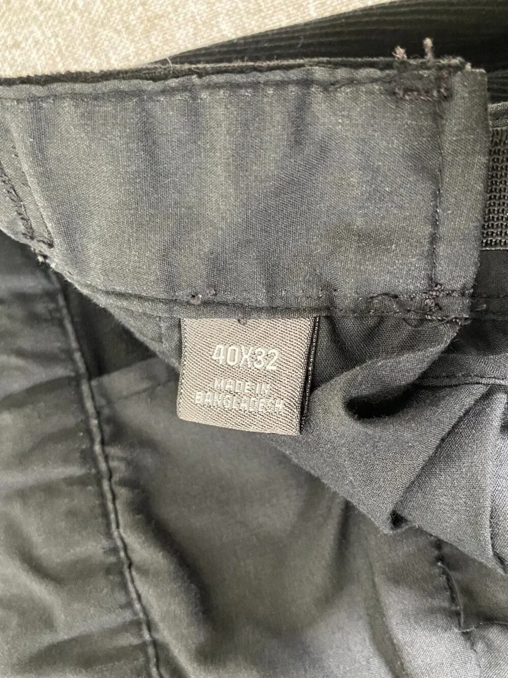 Croft & Barrow Corduroy Dress Pants Men's 40 x 32 High Rise Black Casual